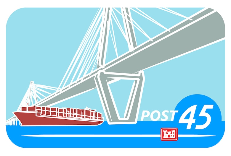 The Charleston District is responsible for the Post 45 project looking into the economic benefits and environmental acceptibilities of dredging the harbor beyond the current 45 ft depth. 