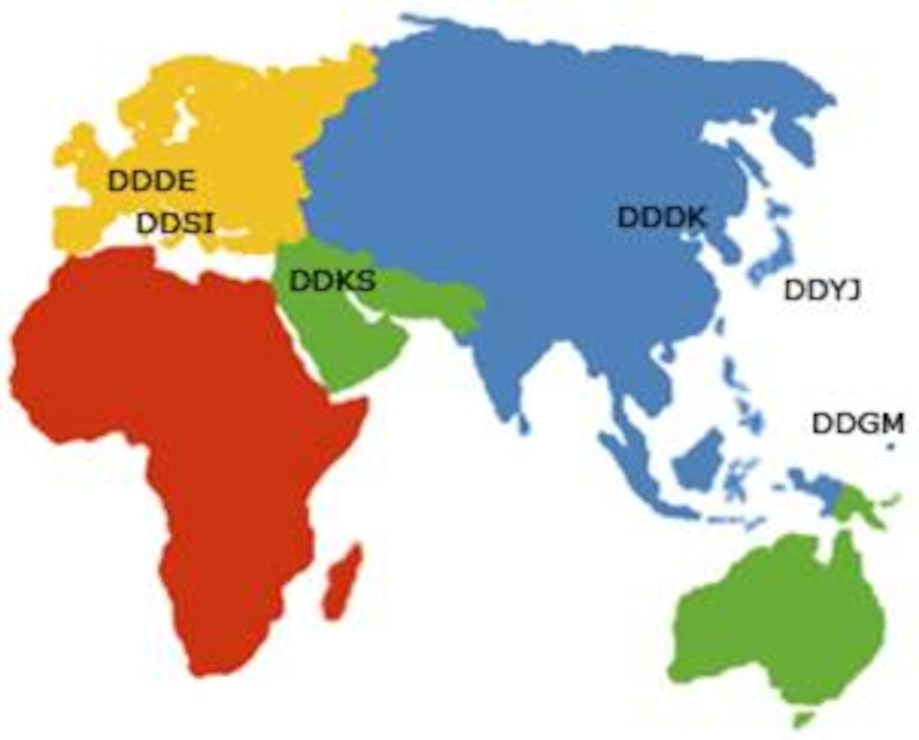 DLA OCONUS Map