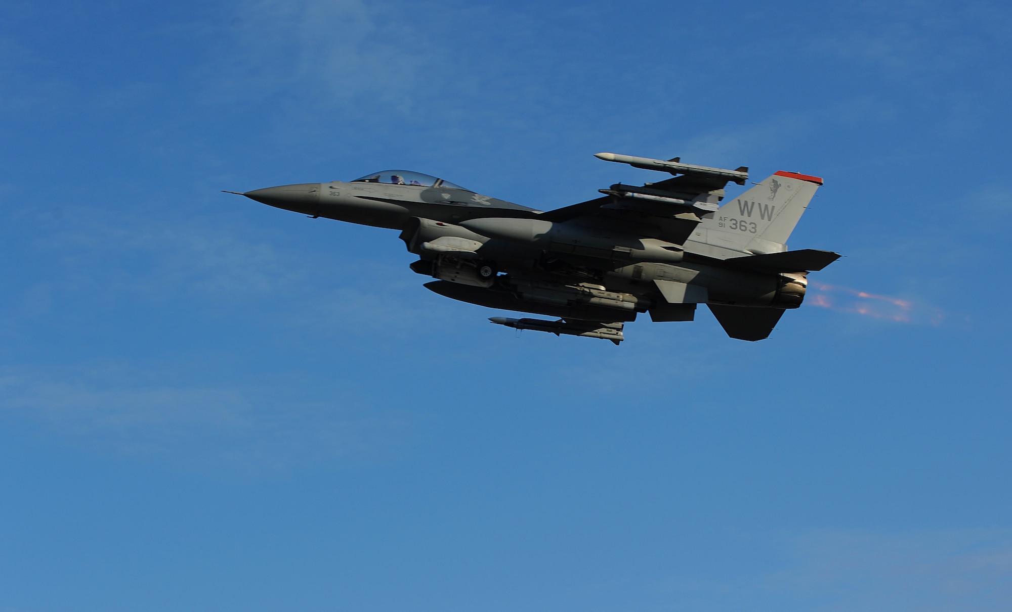 An F-16 Fighting Falcon from the 35th Fighter Wing takes off at Misawa Air Base, Japan Dec. 3, 2012 during an Operational Readiness Exercise. The purpose of the exercise is to test the 35th Fighter Wing’s ability to deploy personnel, equipment and support assets to a combat environment. (U.S. Air Force photo by Airman 1st Class Kia Atkins)