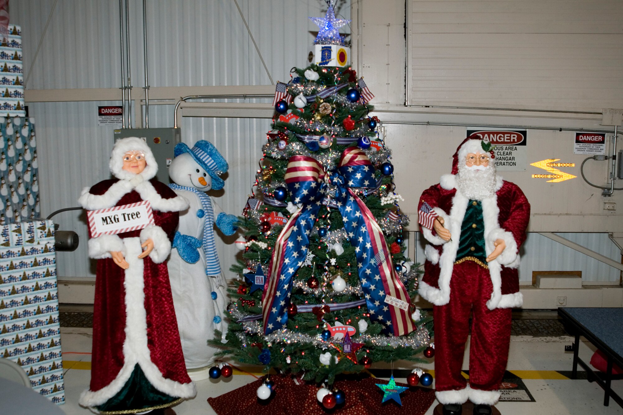 GRISSOM AIR RESERVE BASE, Ind. -- The 434th Maintenance Group Christmas tree on display at the 434th Air Refueling Wing Christmas party here Dec. 1. Various units of the wing participated in a Christmas tree decorating contest and tree lighting ceremony during the party. (U.S. Air Force photo/Senior Airman Andrew McLaughlin)