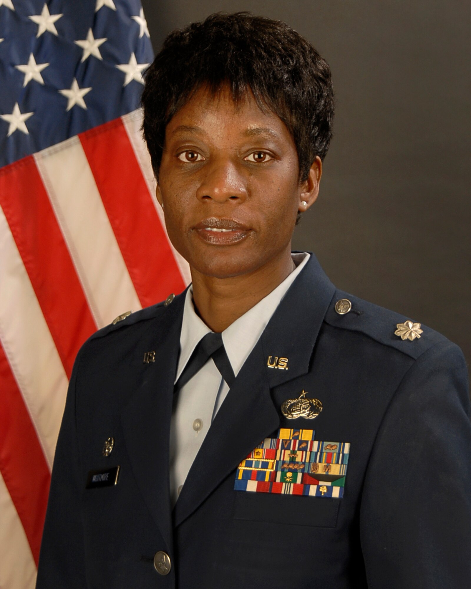 Portrait of Lt. Col. Rita Witmire, the Deputy Commander of the 169th Mission Support Group.
(National Guard photo by Tech. Sgt. Caycee Watson/Released)