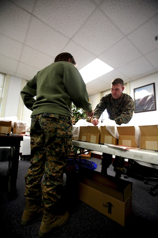 On Nov. 30, Maj. Gen. Ray Fox, commanding general II Marine Expeditionary Force, ordered a MEF-wide urinalysis for the nearly 53,000 active-duty Marines and sailors aboard Marine Corps Base Camp Lejeune. Samples were collected from men and women and shipped for analysis before the end of the day, as a part of the detection phase of the II MEF Counter Drug Campaign to preserve the force and its readiness. (Official Marine Corps photo by Cpl. Daniel A. Wulz)