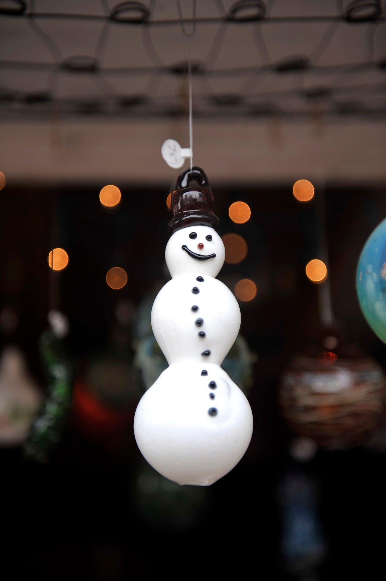DENVER – Blown glass ornaments are among the merchandise at the 12th annual Denver Christkindl Market Nov. 28, 2012, at Skyline Park. Vendors displayed a variety of homemade gifts and ornaments at the market. (U.S. Air Force photo by Airman 1st Class Riley Johnson)