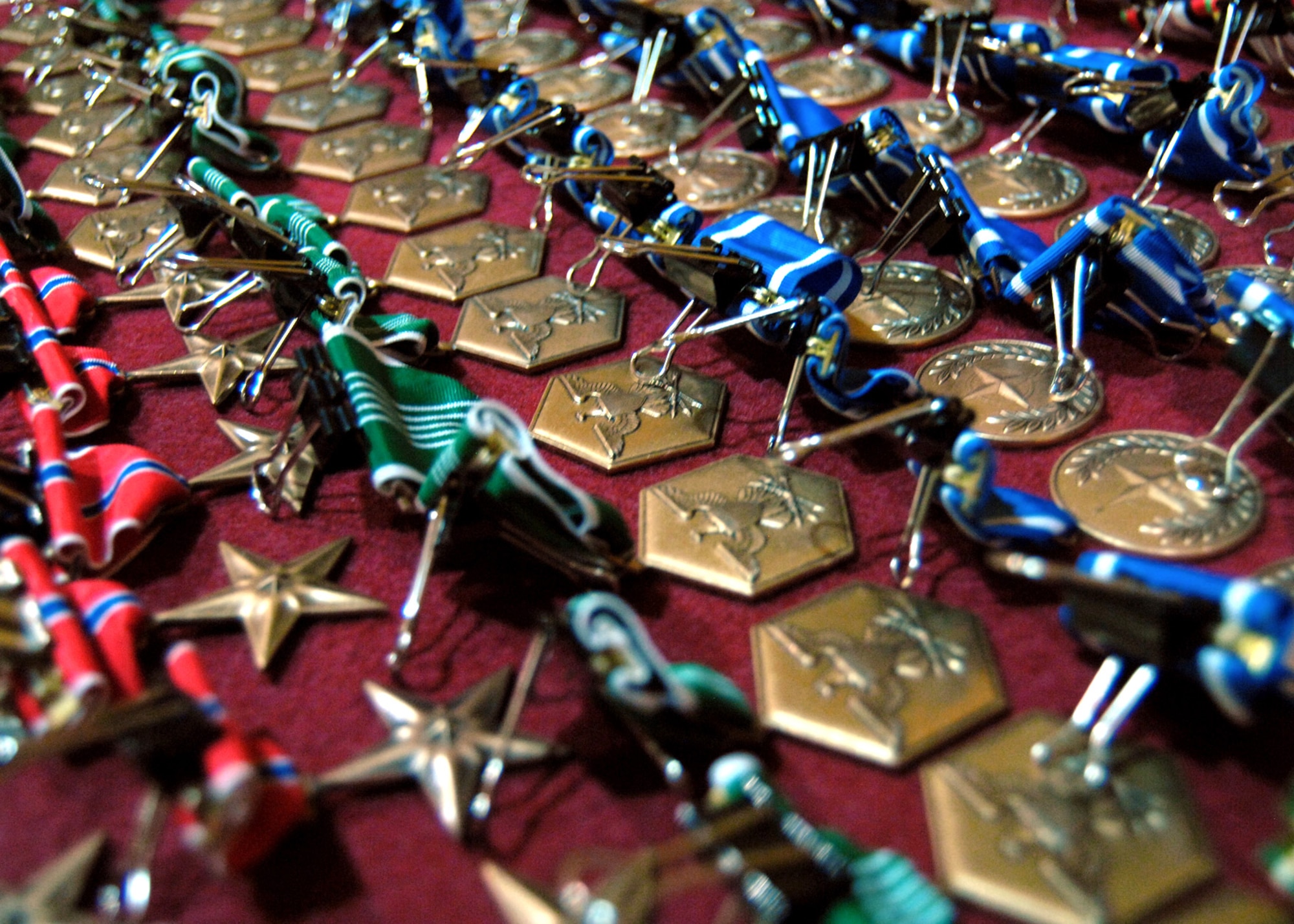 Explosive ordnance disposal Airmen assigned to Joint Task Force Paladin South, 966th Air Expeditionary Squadron were awarded 36 Afghanistan Campaign Medals, NATO Medals. There were also 18 Bronze Star Medals, 16 Army Commendation Medals, two Army Achievement Medals and one Purple Heart were awarded to the Airmen before redeploying Nov. 28. (U.S. Air Force photo/Master Sgt. Russell Martin)
