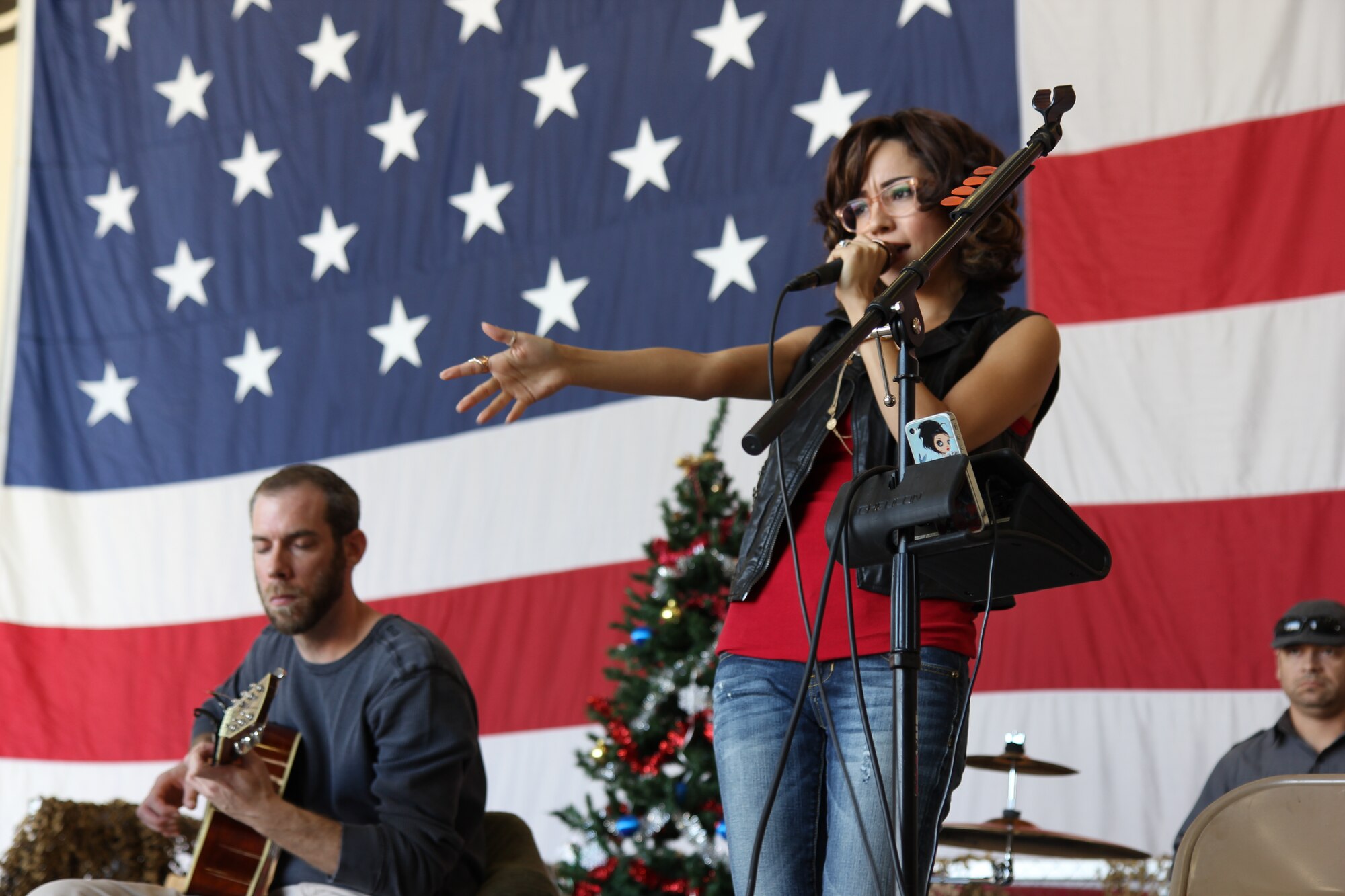 Over 700 Reservists and their families took advantage of the beautiful weather on Sunday to come out to the 944th Fighter Wing's annual Family Day.This year the three local bands donated their time to entertain the crowds during a catered lunch.  (U.S. Air Force photo/Tech Sgt. Phyllis Keith)
