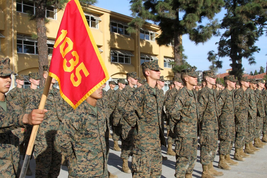 Platoon 1035, Company B, 1st Recruit Training Battalion, and six other platoons completed the final challenge of recruit training, the Crucible, Nov. 29.The new Marines are ready to take the next step in their Marine Corps career, Marine Combat Training aboard MCB Camp Pendleton, Calif.