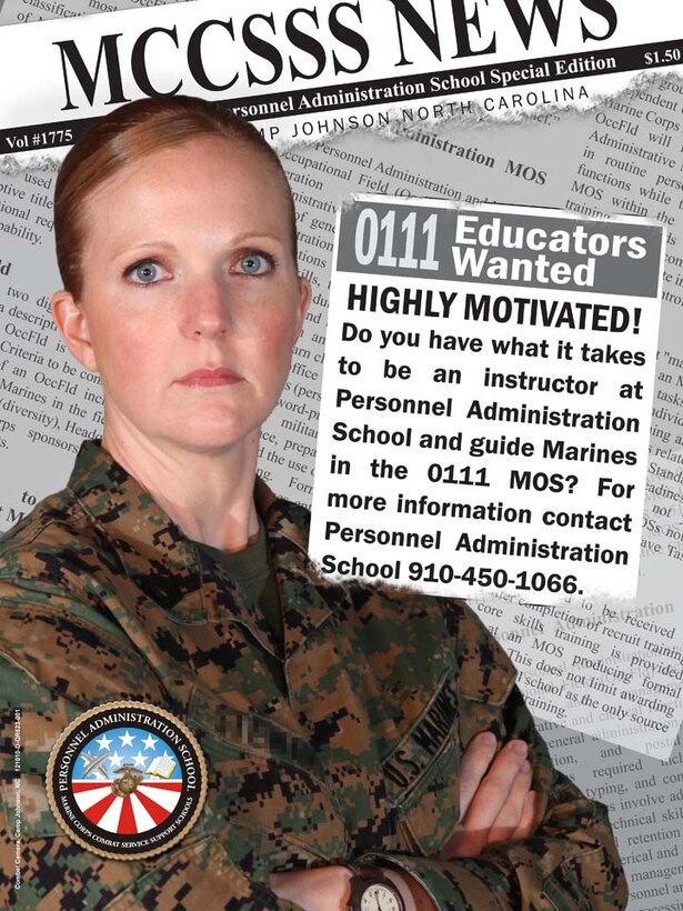 Personnel Administration School needs highly motivated instructors.