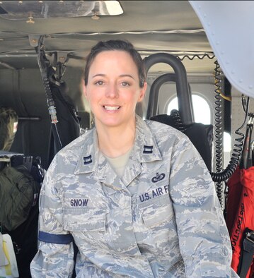 Public affairs officer, Capt. Cathleen Snow, 920th Rescue Wing, Patrick Air Force Base, Fla., has been assigned as the 920th RQW chief of public affairs since Nov. 1 2005. (U.S. Air Force photo/2nd Lt. Leslie Forshaw)