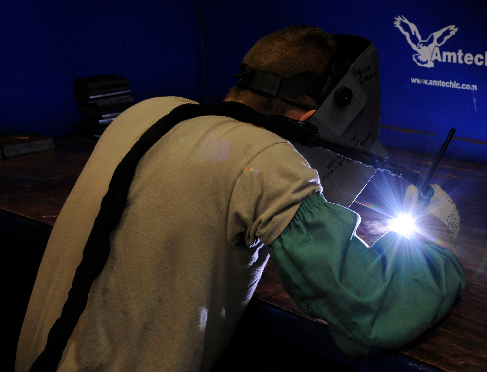 Welding, grinding and manufacturing Metals tech Airmen create their