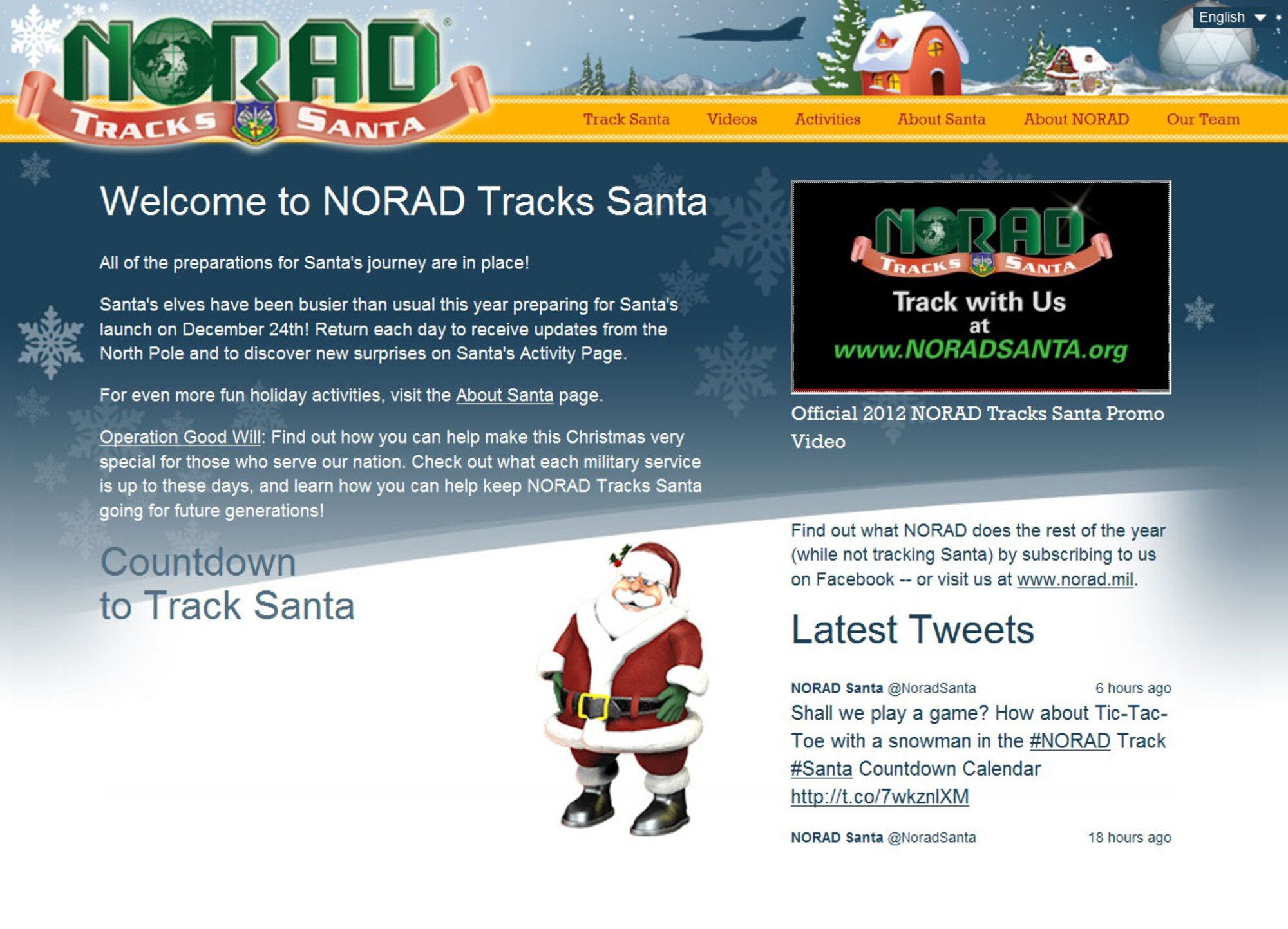 AFDW families can track Santa NORAD provides website, apps > Air Force