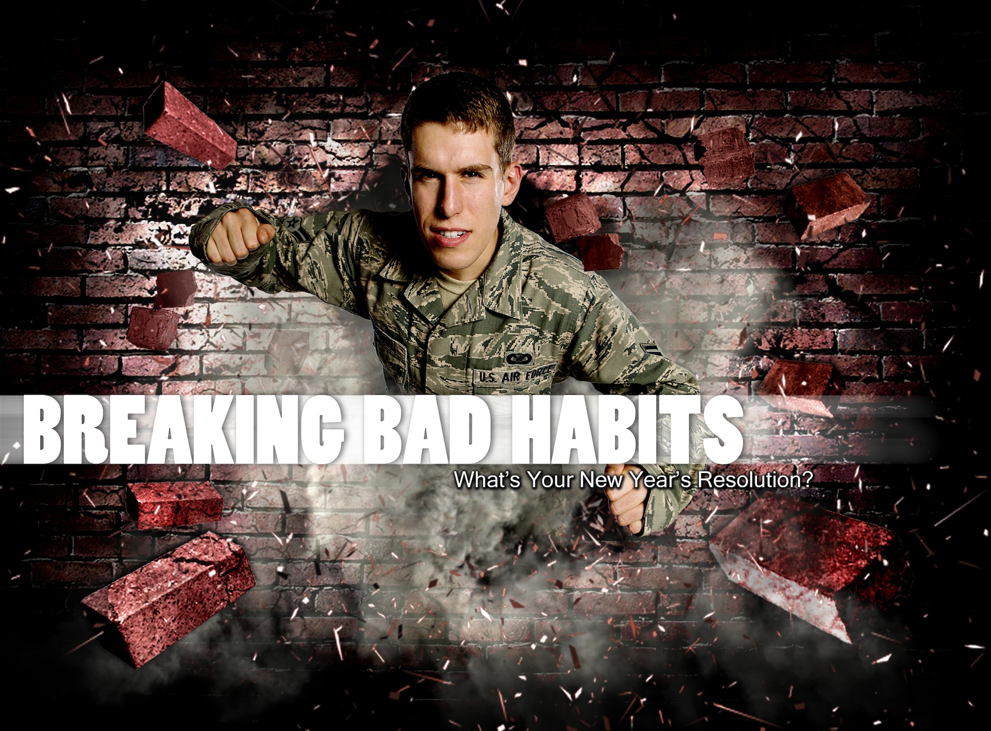 Many people welcome a new year with plans to eat healthier or quit smoking. Moody Air Force Base’s Health and Wellness Center (HAWC) offers many programs to help Airmen and their families break bad habits and get on track to maintaining a healthy lifestyle. If you have questions about making changes or want information about the programs they provide, call the HAWC at 229-257-4292. (U.S. Air Force photo by Staff Sgt. Jamal D. Sutter/Released)
