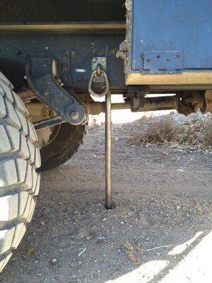 BERNALILLO, N.M., -- A team of Corps specialists from Albuquerque and Kansas City districts began test drilling on Bernalillo’s spoil bank levee Nov. 28, using a cone penetrometer test rig (CPT) to study the existing conditions of the levee soils and the foundation soils. 