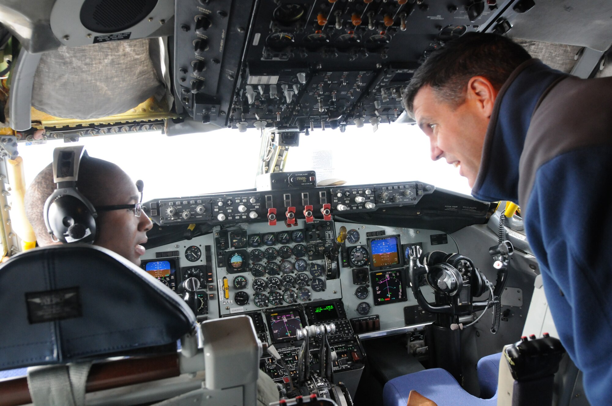 JOINT BASE ANDREWS, Md. -- Civilian bosses of 459th Air Refueling Wing Reserve Airmen were recognized for their support during an Employer Appreciation Day here, Dec. 8, 2012. Part of the day included an orientation flight aboard a KC-135 Stratotanker, which provided a glimpse into missions carried out by the Citizen Airmen assigned here. (U.S. Air Force photo/Tech Sgt Steve Lewis)