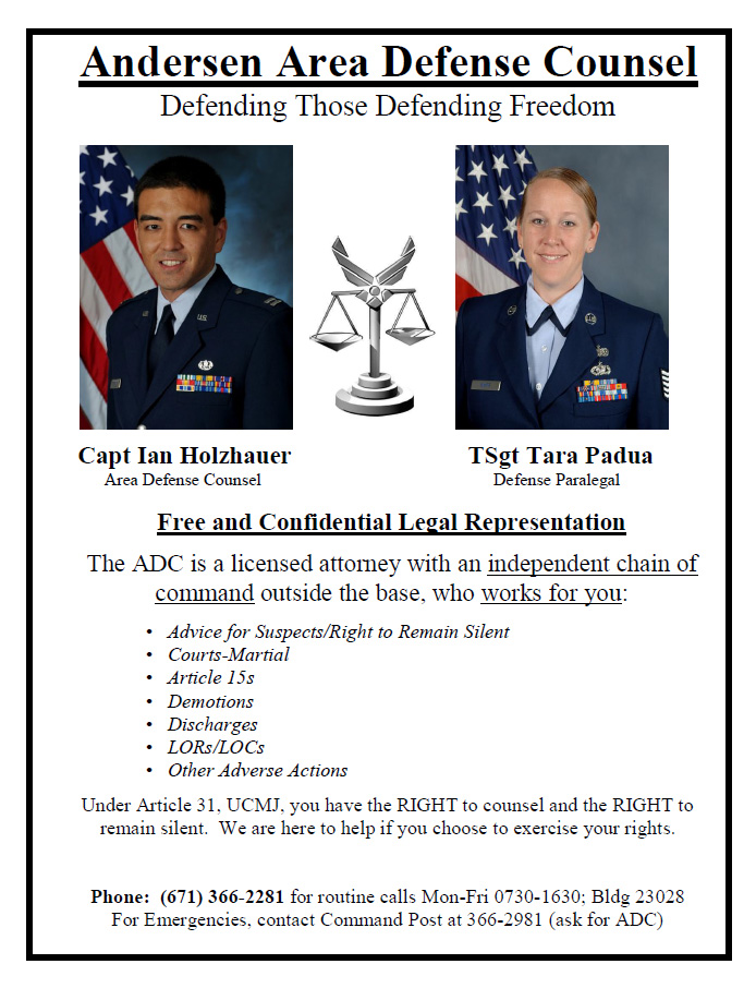 Andersen Air Force Base Area Defense Counsel