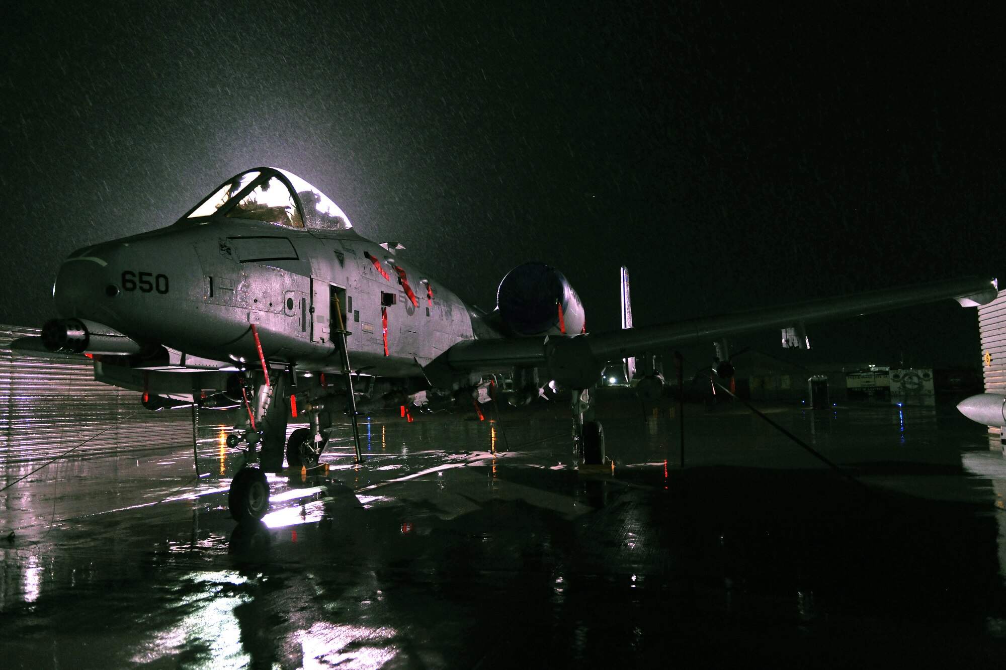 A U.S. Air Force A-10 Thunderbolt II from Davis-Monthan Air Force Base’s 354th Fighter Squadron, Ariz., at Bagram Airfield, Afghanistan, Dec. 7, 2012. The A-10 is a specialized ground-attack aircraft which provides close air support to ground forces operating in Afghanistan. (U.S. Air Force photo/Senior Airman Chris Willis)