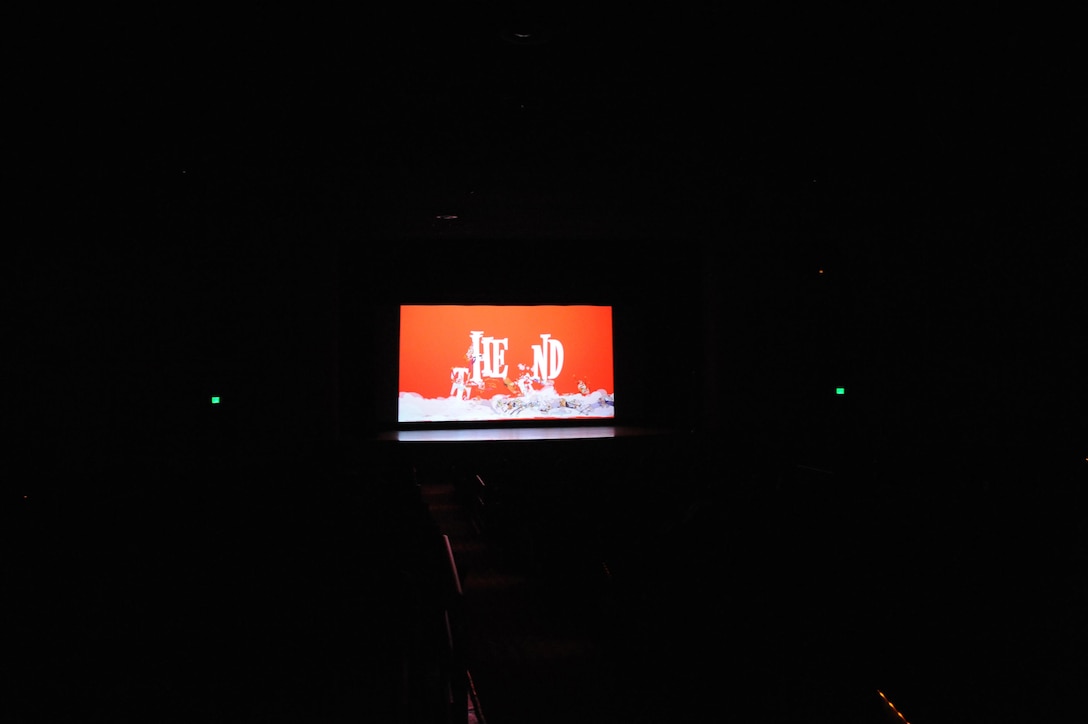 The 3-D version of Hotel Transylvania plays at the Little Hall Theater on Sunday. Patrons were able to watch on the new digitized system.  