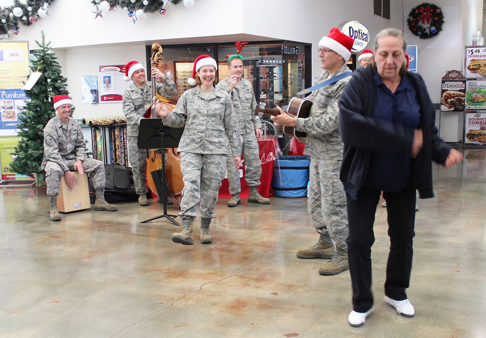 Mobility at the Base Exchange Dec. 10. (U.S. Air Force photo by Melissa Buchanan)