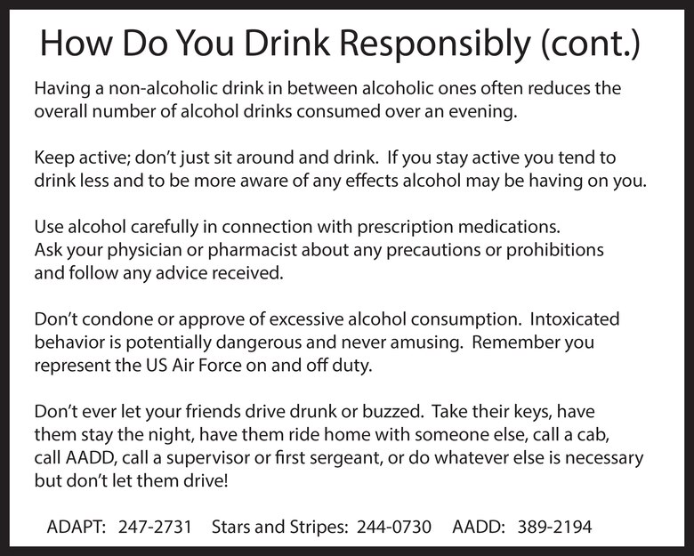 Think Before Drinking And Driving Fairchild Air Force Base - 
