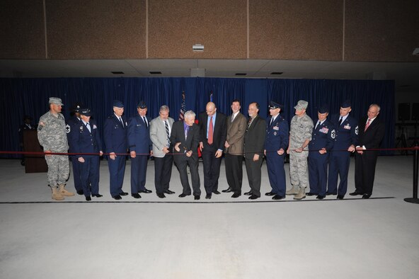 The first Airman Training Complex buildings opened December 7, 2012. Plans include a total of eight new dormitory buildings and four buildings that house the dining facility and two floors of modern lecture hall style classrooms. (U.S. Air FOrce Photo/Alan Boedeker)