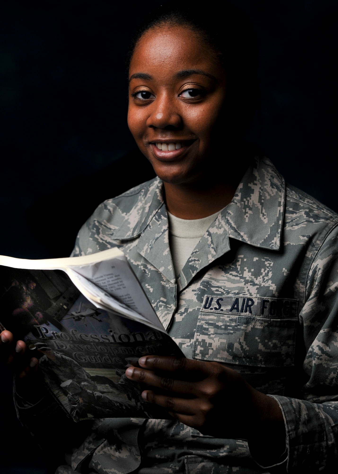 Senior Airman Alexis Shaw, 633rd Surgical Operations Squadron health service management technician, sets out to surpass expectations on Langley Air Force Base, Va., Dec. 7, 2012. Shaw is a Below-The-Zone recipient, serves as the president of Airmen Committed to Excellence, is the Williams Hall dorm council president and often volunteers at local charities. (U.S. Air Force photo by Airman Kimberly Nagle/Released)

