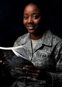 Senior Airman Alexis Shaw, 633rd Surgical Operations Squadron health service management technician, sets out to surpass expectations on Langley Air Force Base, Va., Dec. 7, 2012. Shaw is a Below-The-Zone recipient, serves as the president of Airmen Committed to Excellence, is the Williams Hall dorm council president and often volunteers at local charities. (U.S. Air Force photo by Airman Kimberly Nagle/Released)

