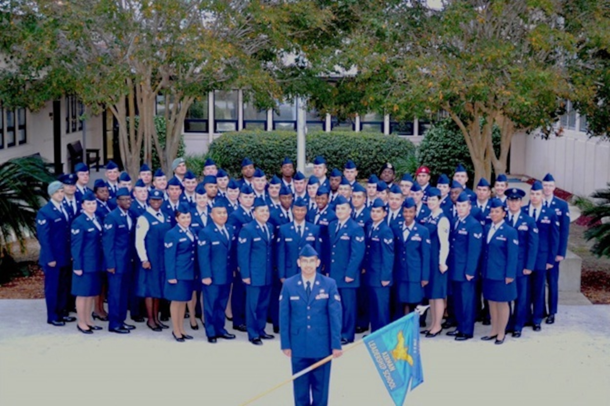Class 13-A graduates from Vincent Airman Leadership School at the Soundside Club on Hurlburt Field, Fla., Dec 6.