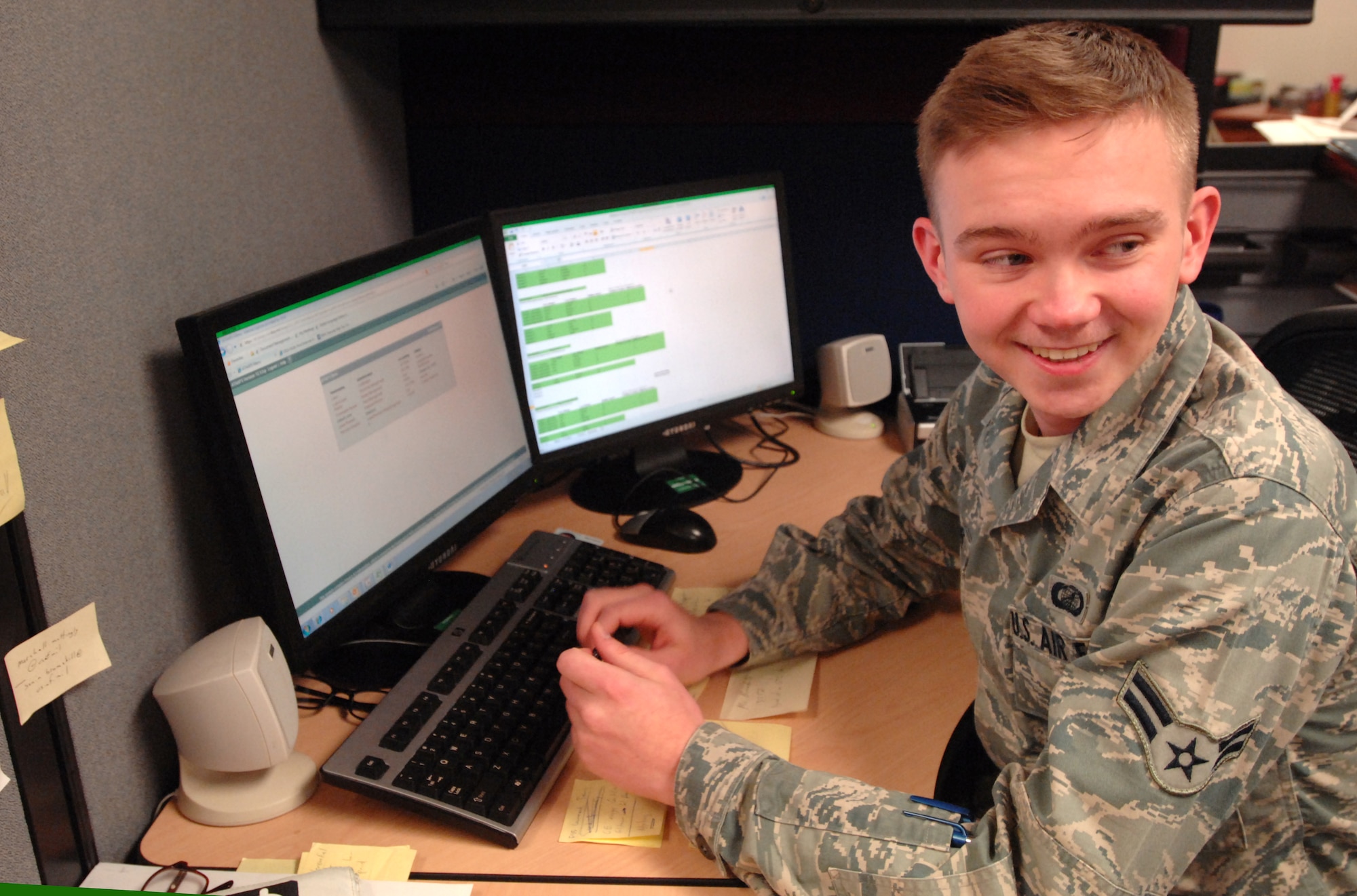 Airman 1st Class Nikolai Smirnoff of the 319th Comptroller Squadron is this week’s Warrior of the Week.  Smirnoff, a native of Yekaterinburg, Russia, until he immigrated to the United States and adopted Minneapolis, Minn., as his new hometown, said he loves “meeting new people and helping them out, while providing quality service.” He said his desire to succeed in the Air Force comes from a deeply rooted desire to make his family proud. (U.S. Air Force photo by Senior Airman Susan L. Davis)