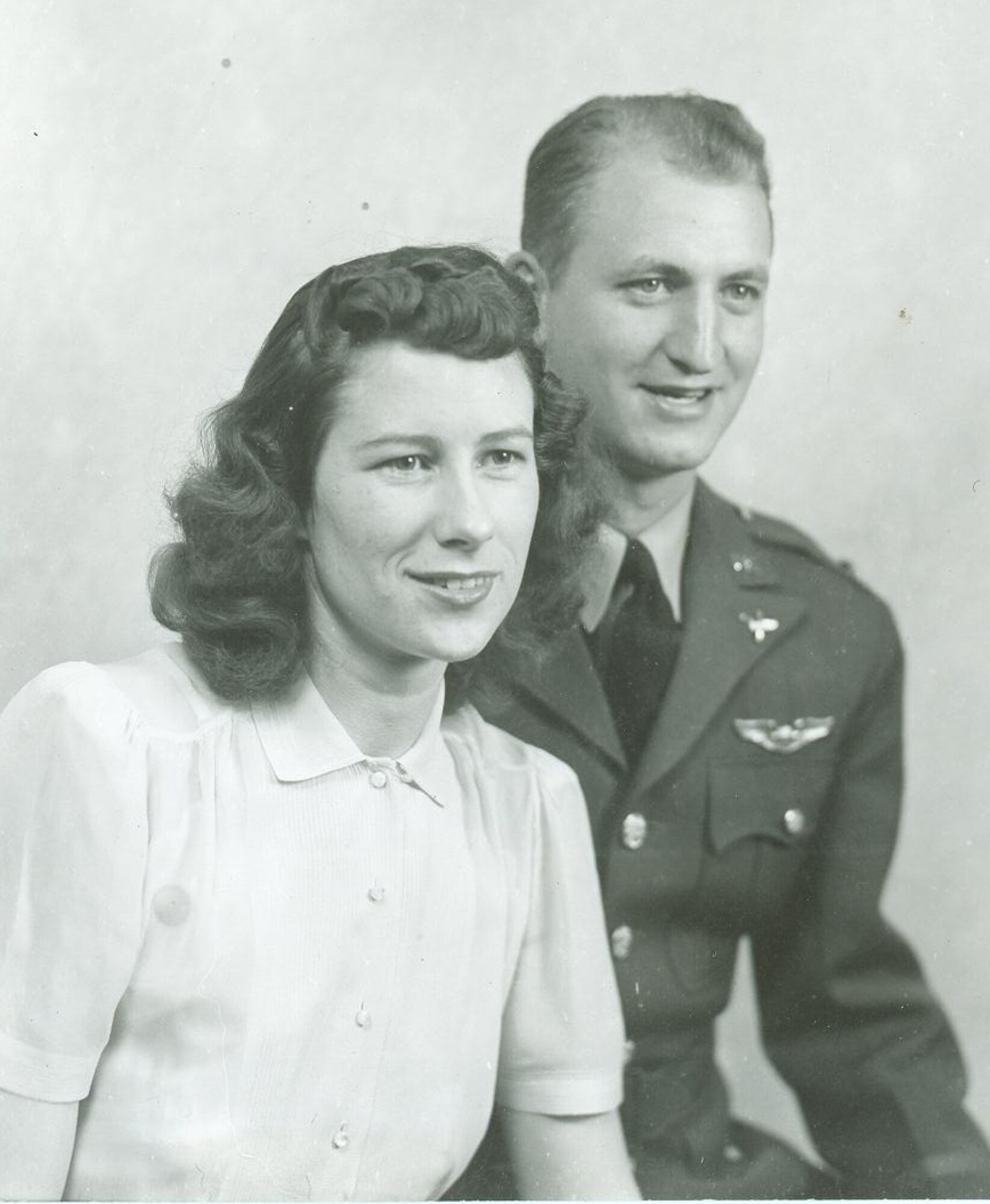 1st Lt. Edward Peterson and his wife Ruth. Ruth was also a native Coloradan and pilot. (Courtesy photo)