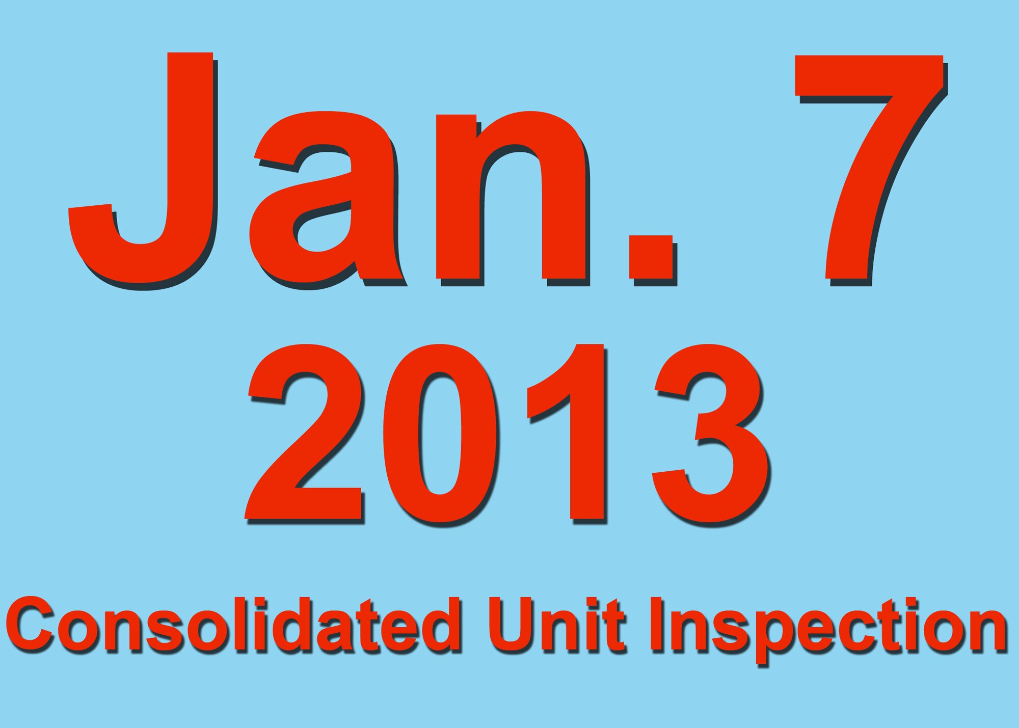 Consolidated Unit Inspection