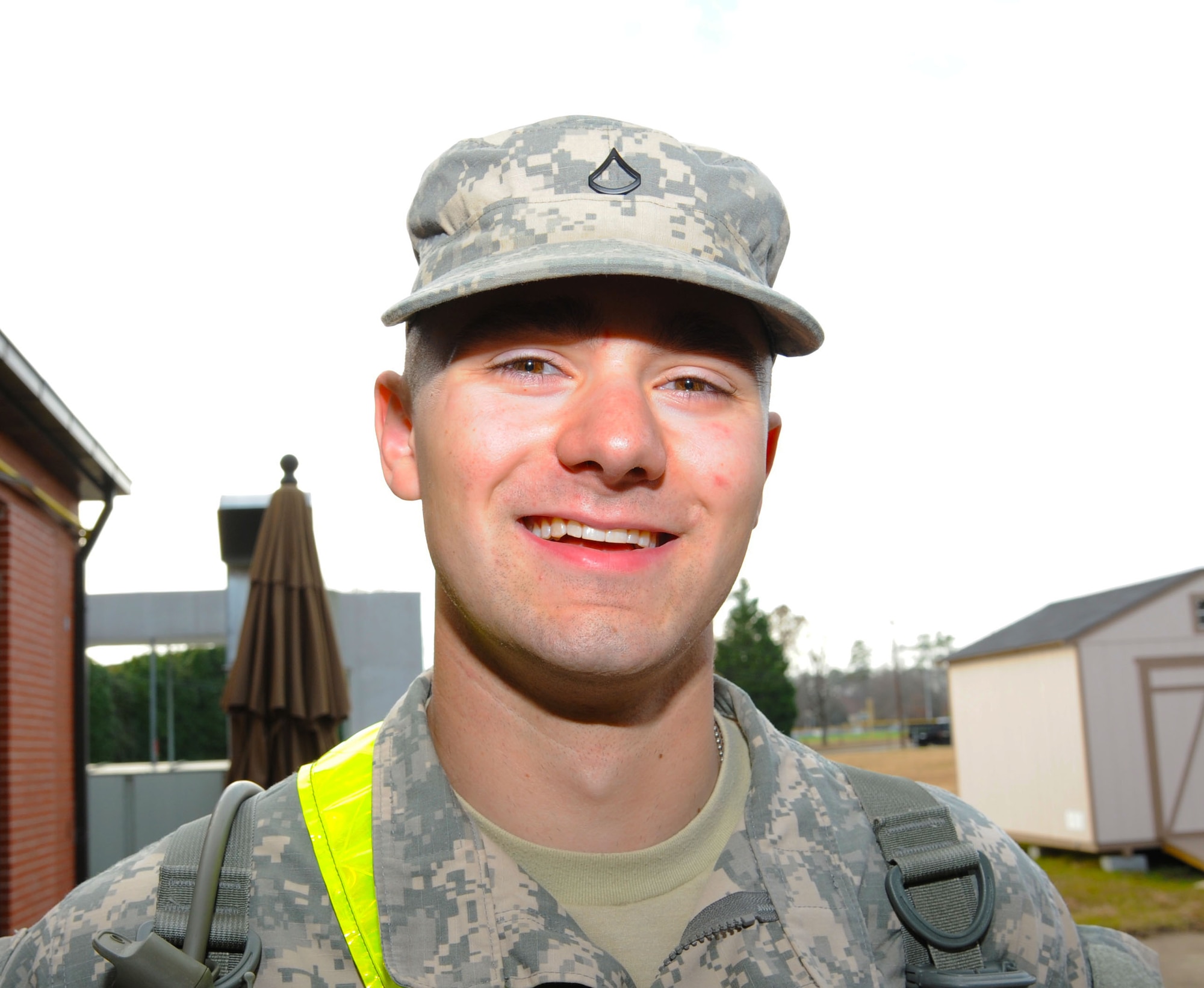 Pfc. Nicholas Carmichael 
AIT 15 Tango, technical school student
“Preventing identity theft, and to protect soldiers from fraud.”