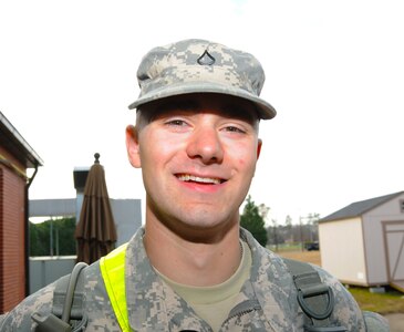 Pfc. Nicholas Carmichael 
AIT 15 Tango, technical school student
“Preventing identity theft, and to protect soldiers from fraud.”