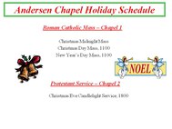 121212 Chapel holiday schedule 2012 watercooler