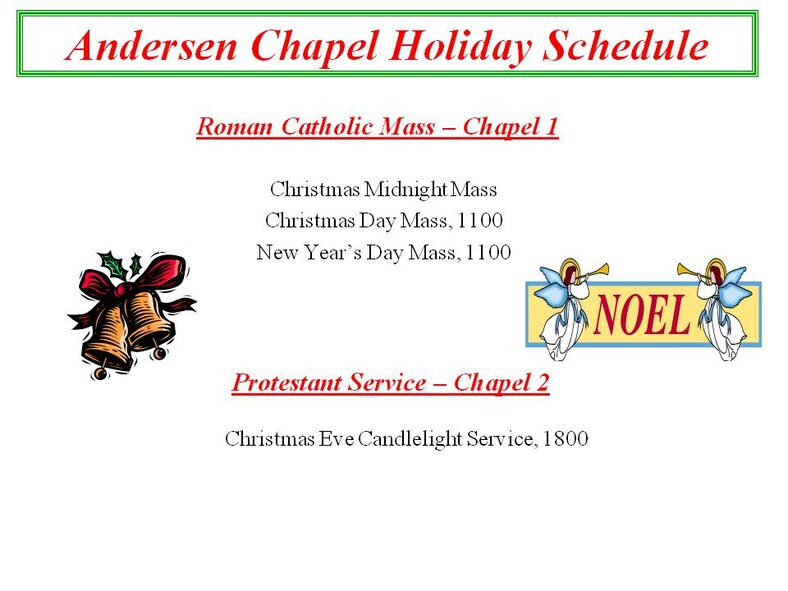 121212 Chapel holiday schedule 2012 watercooler