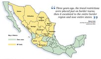 Mexico travel restrictions graphic