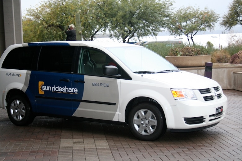 One of many vans in the Vanpool fleet, this 7 passenger van offers an
alternative way to get to work each day. (Courtesy photo)
