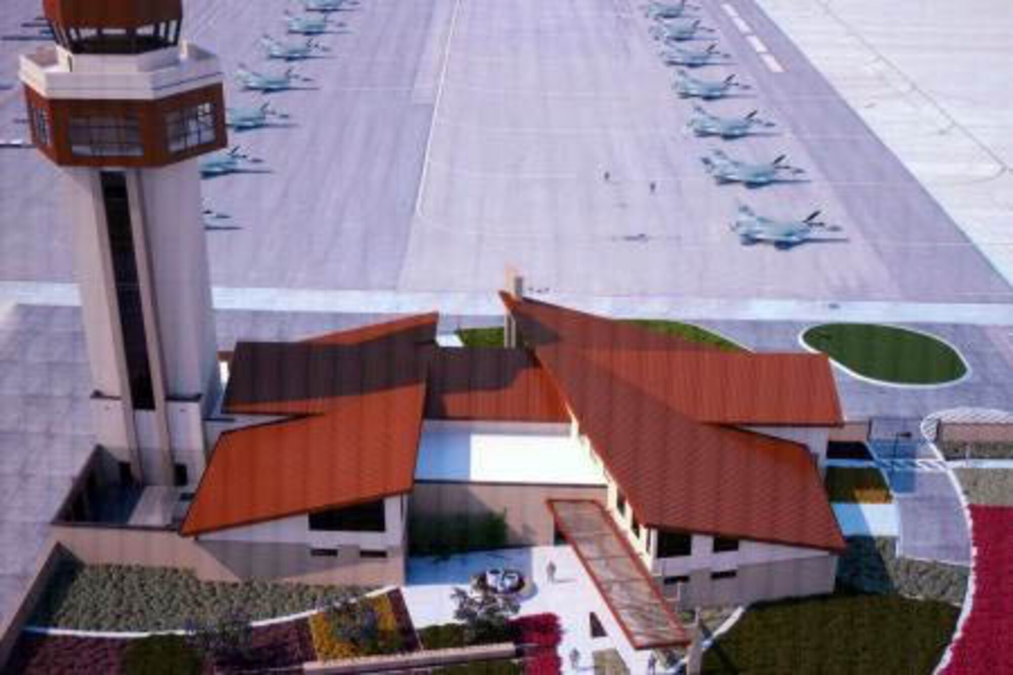 The new $16.5 million project is designed to meet the Leadership in Energy and Environmental Design Silver standard and replaces the current tower and airfield operations facility built in 1958. LEED is how the U.S. Green Building Council rates a project for its design and achievement in categories like sustainability, water efficiency, energy conservation and design innovation. (U.S. Army photo by Dave Palmer)
