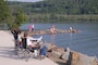 The public enjoys relaxation and fishing at one of the Baltimore District lakes.