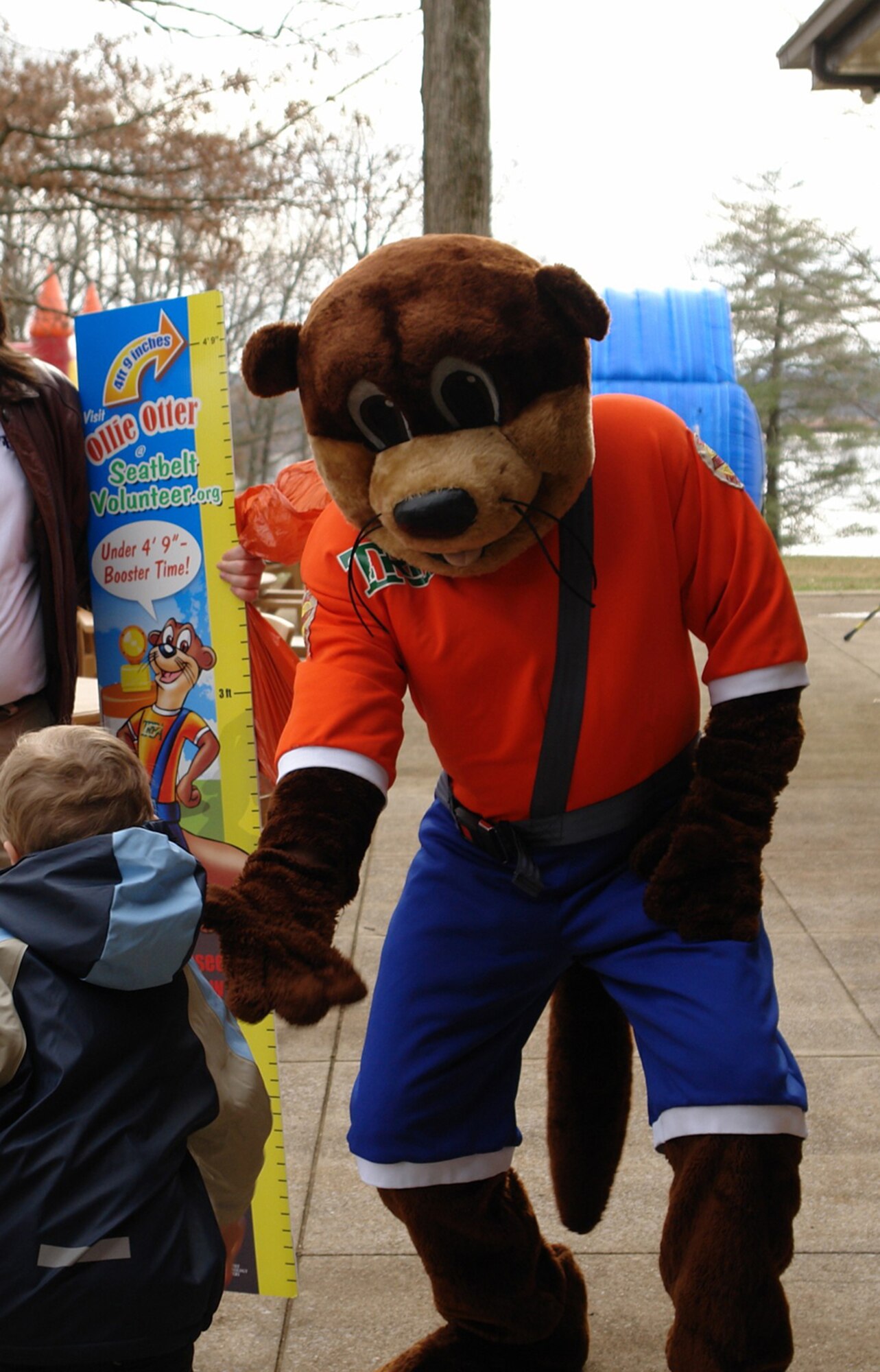 Bob Walker, Arnold Engineering Development Complex’s (AEDC) civil engineering branch technical director, volunteers at the Children’s Christmas Party as Ollie the Otter. (Photo provided by Bob Walker)