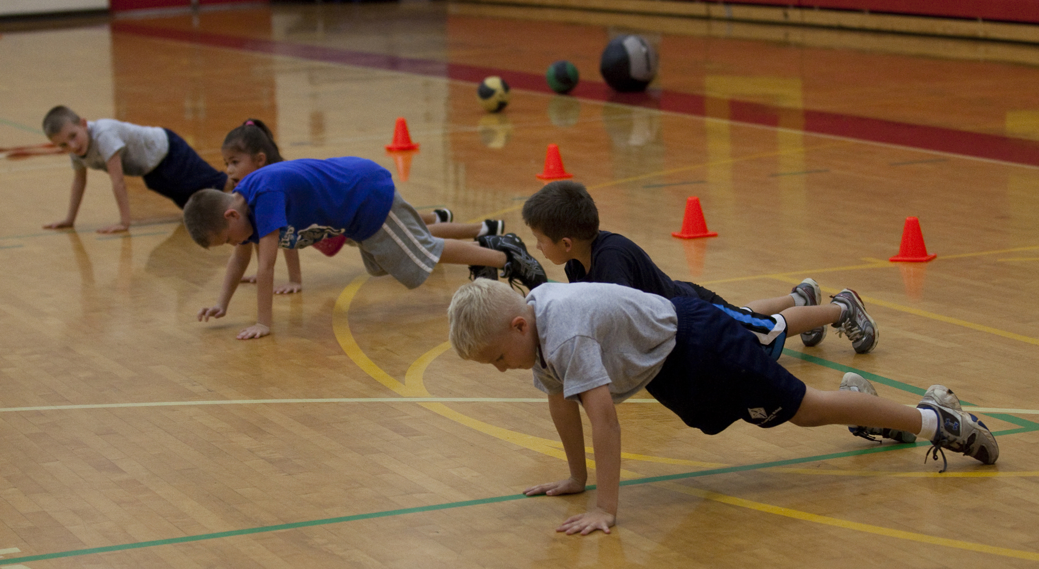 Kids HITT Semper Fit Children aboard Marine Corps Base Hawaii undergo
