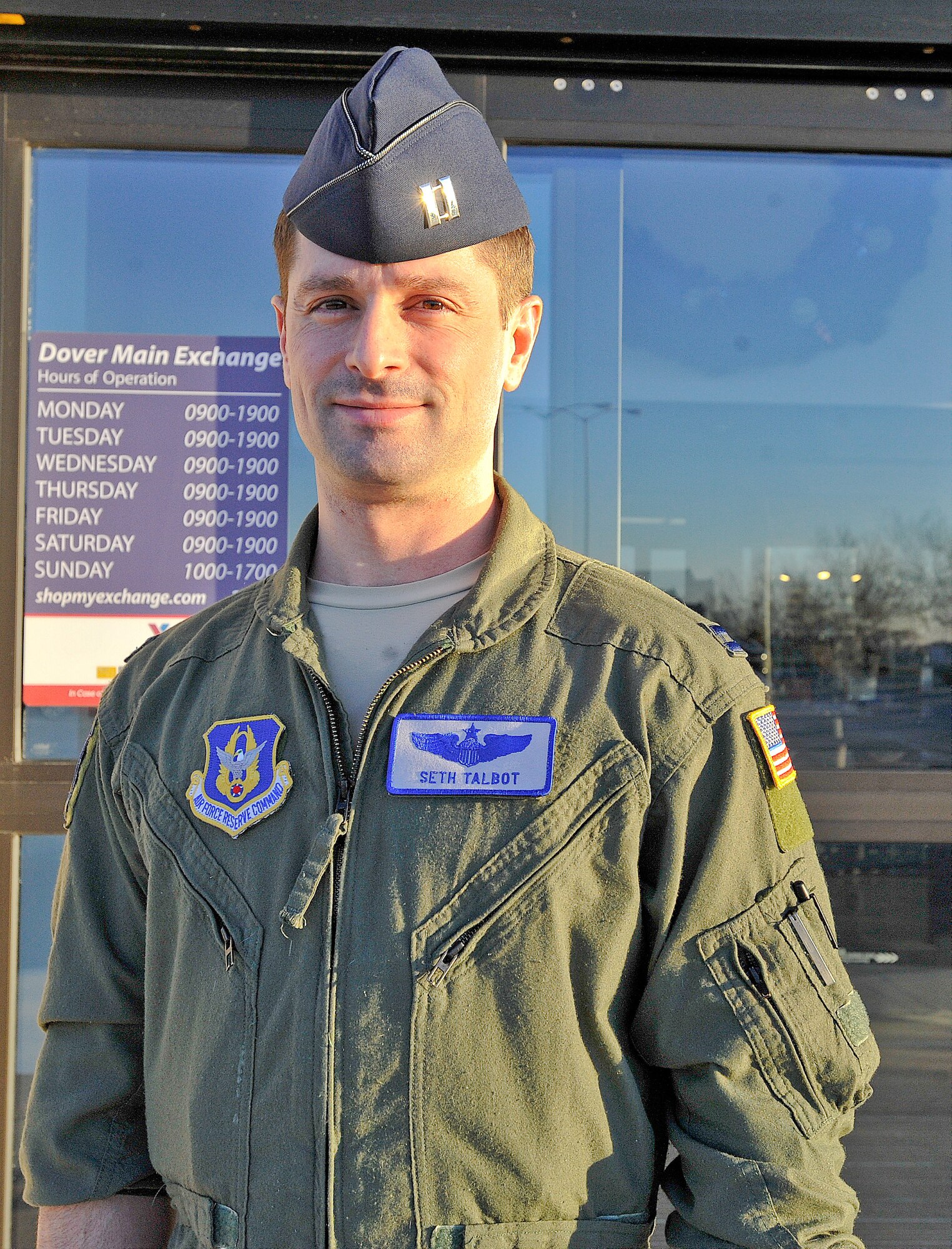 “I’m just hanging out with the family and eating good food.” -Capt. Seth Talbot