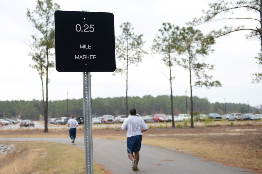 Team Shaw members no longer have to be in the gym to have access to a variety of aerobic, anaerobic and callisthenic exercises while running. (U.S. photo by Airman 1st Class Daniel Blackwell/Released)
