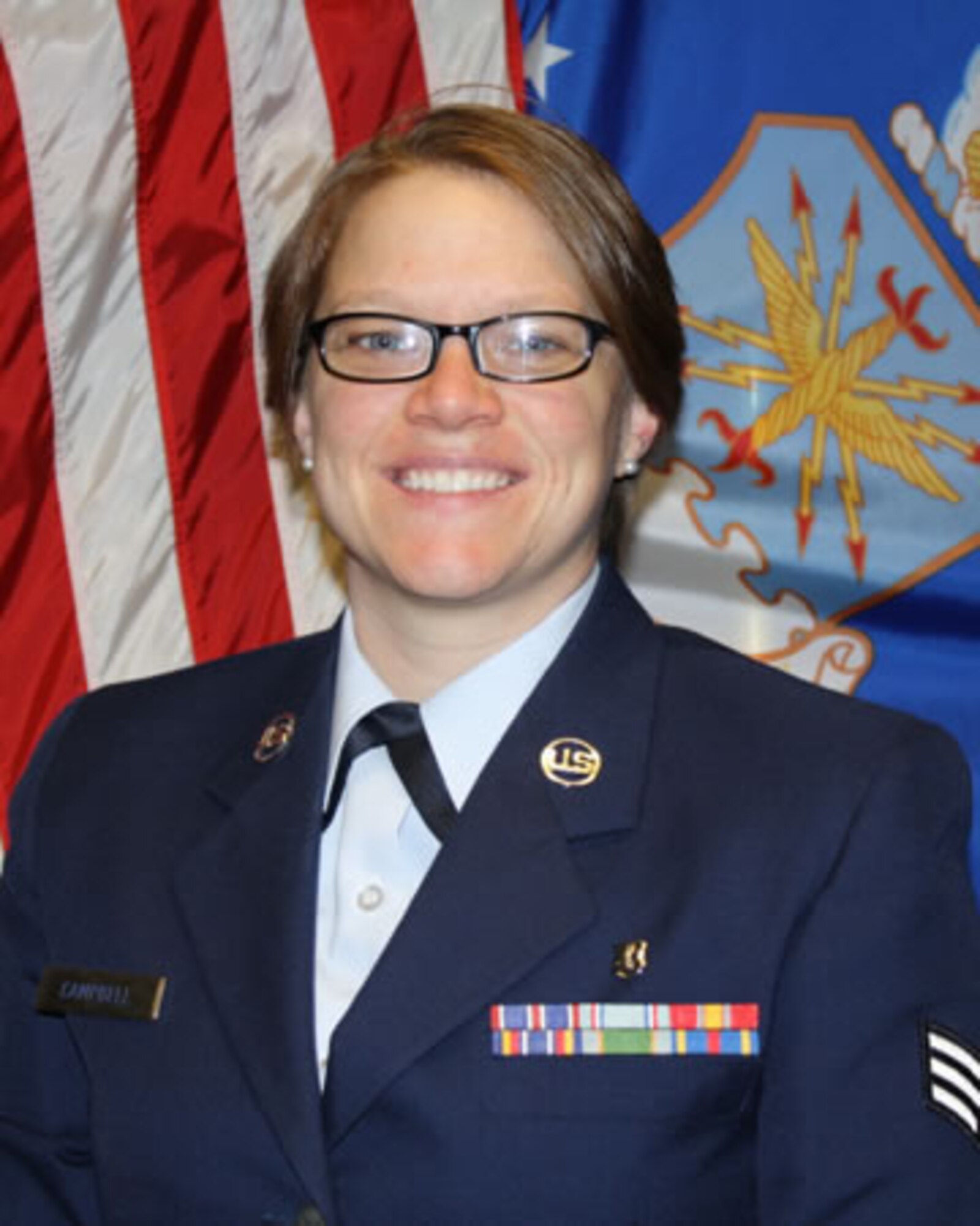 Sheppard Air Force Base Airman Leadership School photo for Senior Airman Katherine Campbell, 82nd Medical Operations Squadron.  Campbell was named Class 13-B's John L. Levitow Award winner as the top graduate during ALS graduation Dec. 18, 2012. (U.S. Air Force courtesy photo)