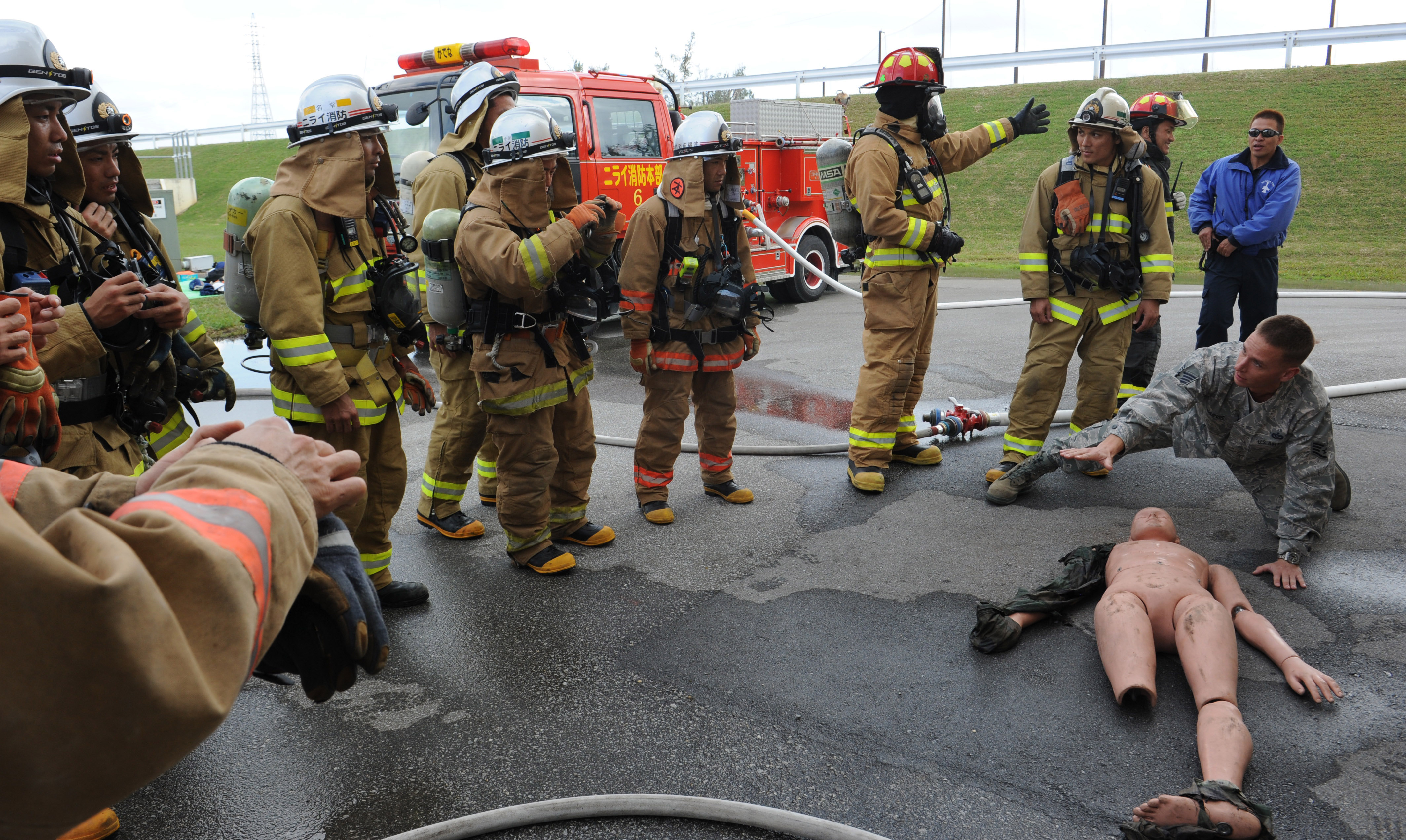 【全商品オープニング価格 特別価格】 firefighters Japan U.S., team Pacific > training tackle up, 個人装備