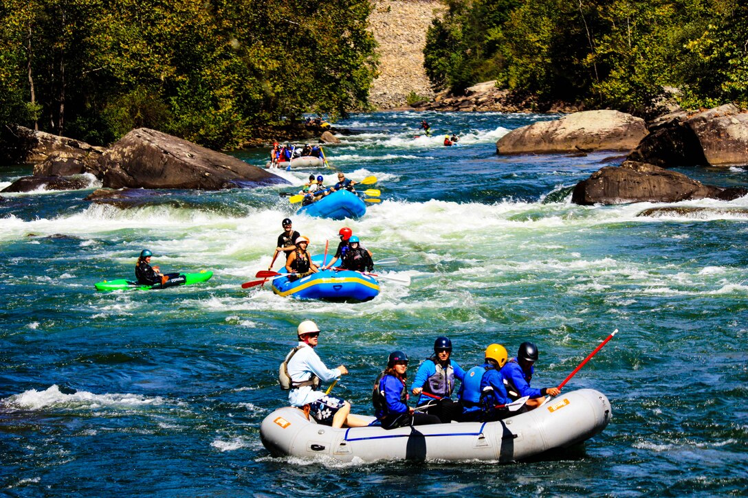 2012 Rafting and Kayaking on Gauley River just below Summersville Dam