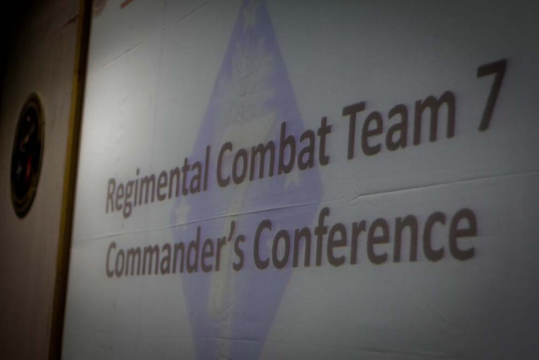 Regimental Combat Team 7 held a commanderâ€™s conference with key coalition leaders operating within RCTâ€™s area, Dec. 19, 2012. The leaders discussed the future of Afghanistan and the coalition forcesâ€™ direction and intent going forward as the Afghan forces and government take more control and responsibility.