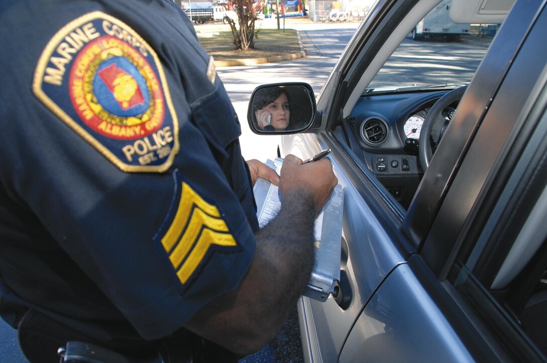 Drivers caught using a cell phone while driving on base will be issued a citation with a mandatory court date. Violation punishments include, but are not limited to, suspending driving privileges on base, attending an attitudinal dynamics driving course and adding points to a person’s driving record.