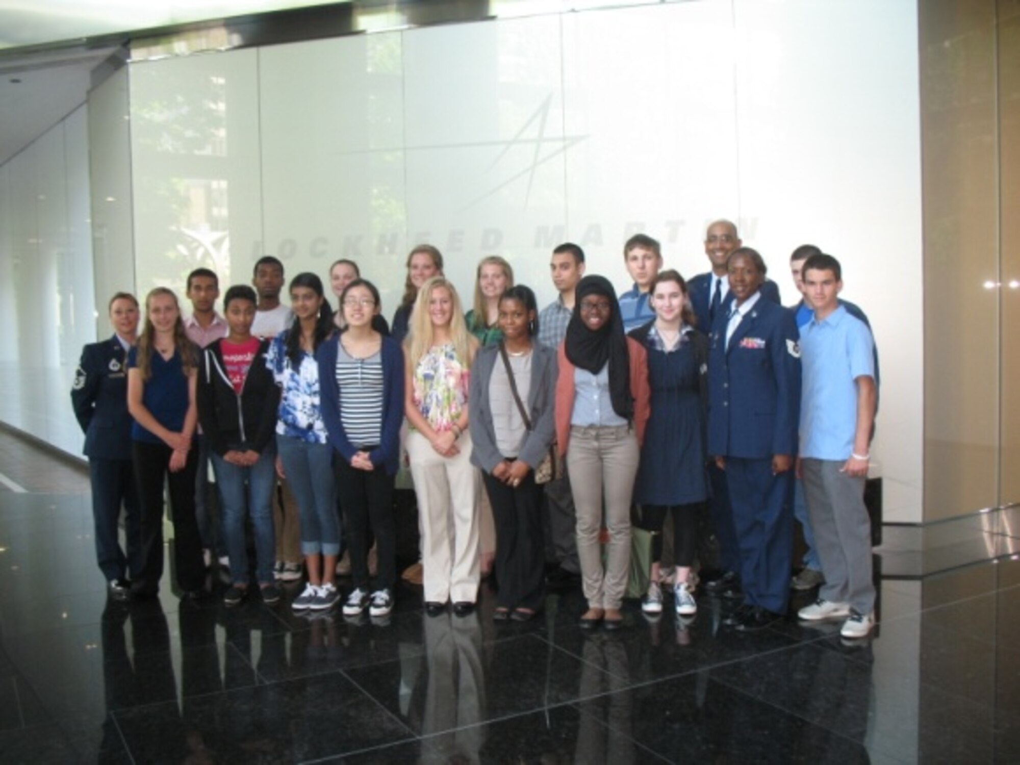 Eighteen Air Force “STEM 2020 Challenge” essay contest winners from Virginia, Maryland and District of Columbia schools were invited to the Pentagon April 20 for a day of learning about innovation in the Department of Defense.The 317th Recruiting Squadron’s “STEM 2020 Challenge” was an essay contest designed to inspire innovation and creativity in science, technology, engineering and math programs. Local high school and middle school students were challenged to write an essay about the importance of STEM careers for the future. (U.S. Air Force photo)
