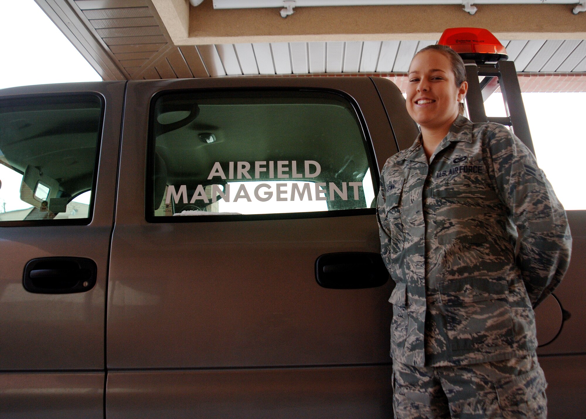 Airman 1st Class Mikkel Brown, 319th Operations Support Squadron airfield management apprentice, is this week’s Warrior of the Week on Grand Forks Air Force Base, N.D. Grand Forks AFB is Brown’s first duty assignment, and she said she views each of her newly acquired skills as an accomplishment and a stepping stone to laying the foundation for a solid career in the U.S. Air Force. (U.S. Air Force photo/Airman 1st Class Zachiah Roberson)