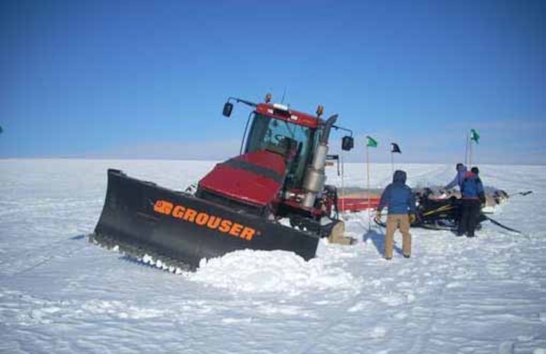The rover can help prevent incidents such as this, when a tractor broke through a snow bridge over an undetected crevasse.