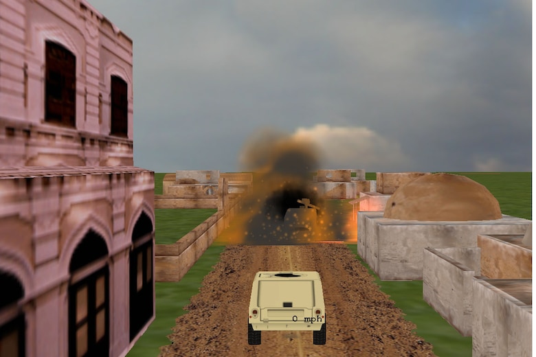 SAVE-CT driving simulations recreate road and environment conditions in combat zones.